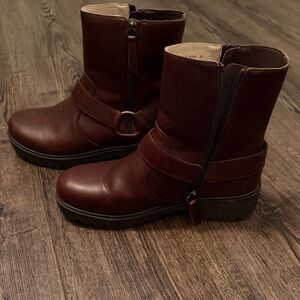 Algeria Brown Leather Ankle Boots